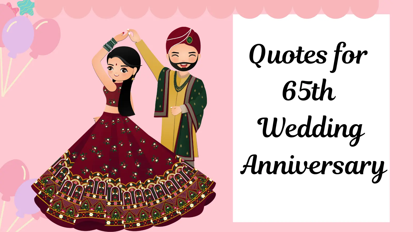 Quotes for 65th Wedding Anniversary