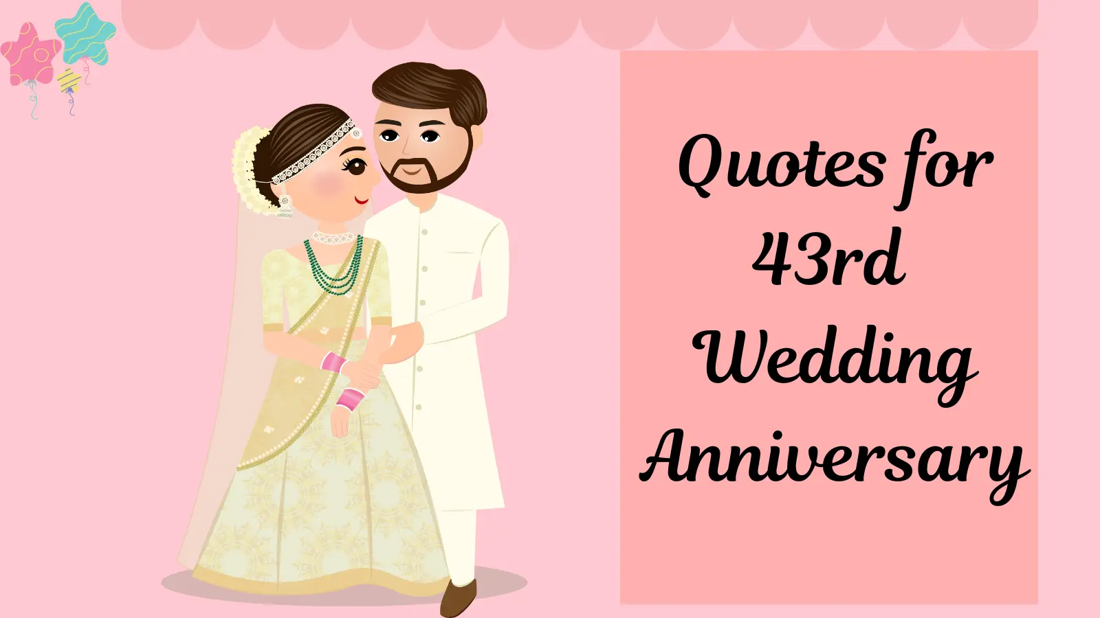 Quotes for 43rd Wedding Anniversary