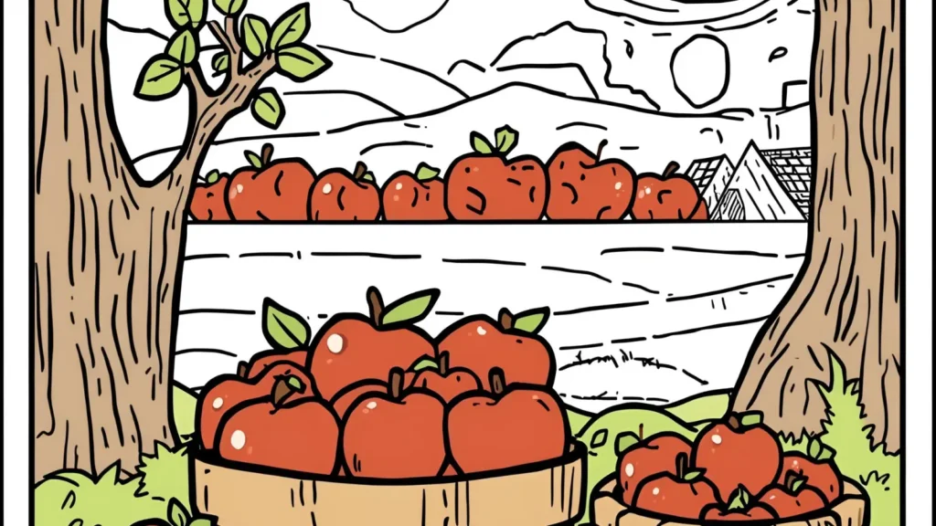 Apple Harvest Coloring Pages