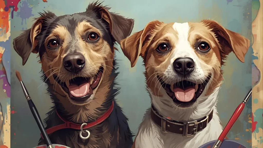 Artistic Dog Coloring Pages