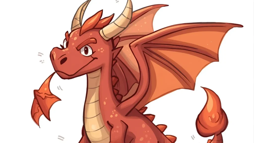 Baby Dragon with Wings Too Big Coloring Pages 😂🐉