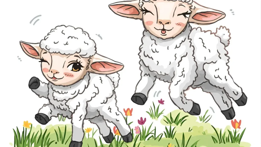 Baby Lamb Coloring Pages