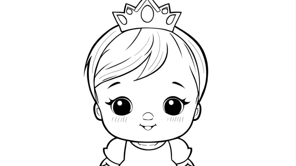 Baby Princess Coloring Pages 👶✨