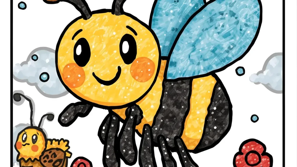 Bee Coloring Pages 🐝