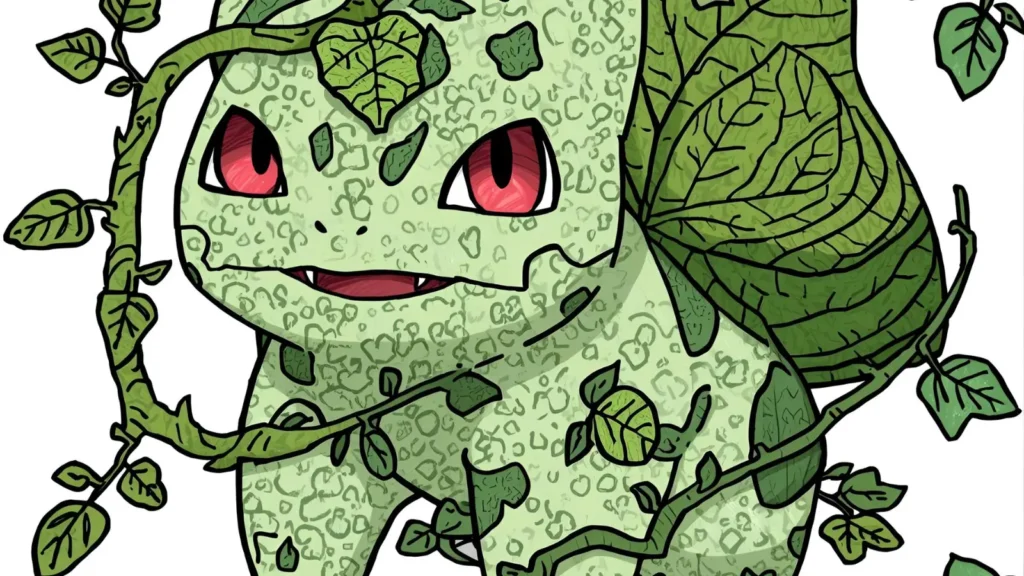 Bulbasaur Nature Coloring Pages 🍃