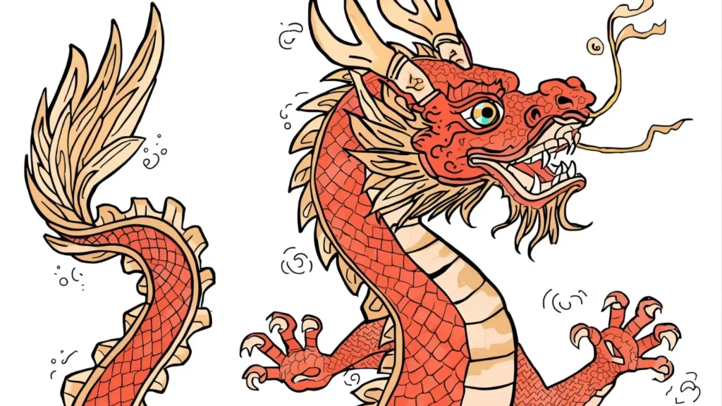 Chinese Dragon Coloring Pages 🧧🐉