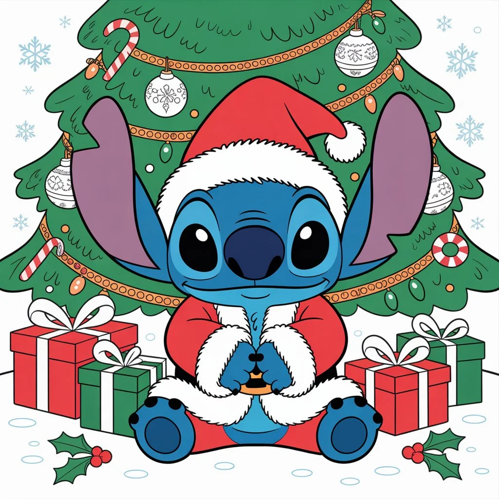Christmas Stitch Coloring Pages 🎄🎁