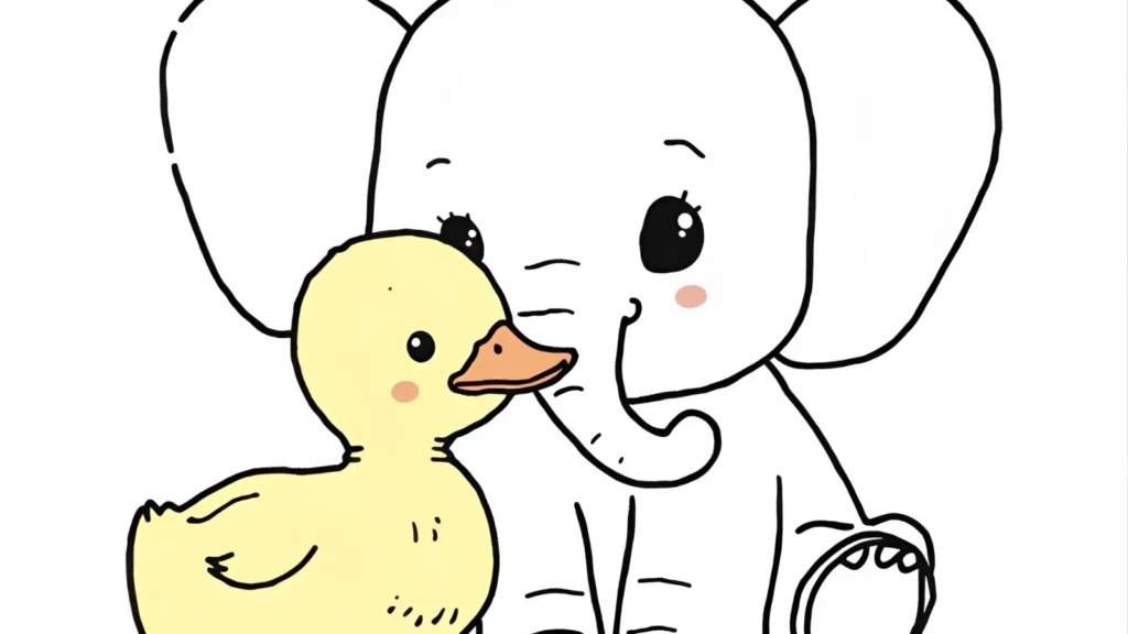 Cute Baby Animal Coloring Pages
