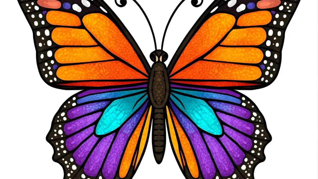 Cute Butterfly Coloring Pages