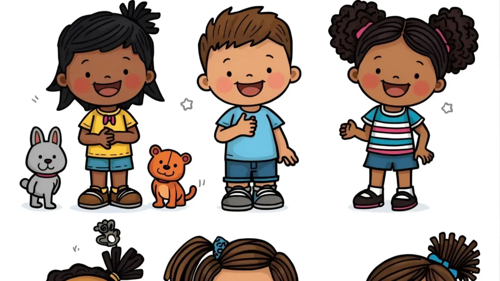 Cute Kids Coloring Pages