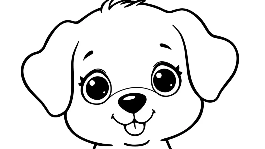 Cute Puppy Dog Coloring Pages