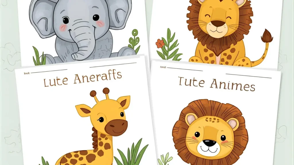 Cute Safari Coloring Pages