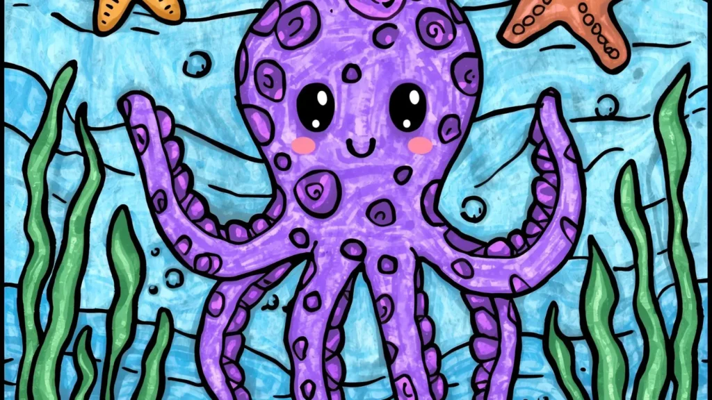 Cute Sea Creature Coloring Pages