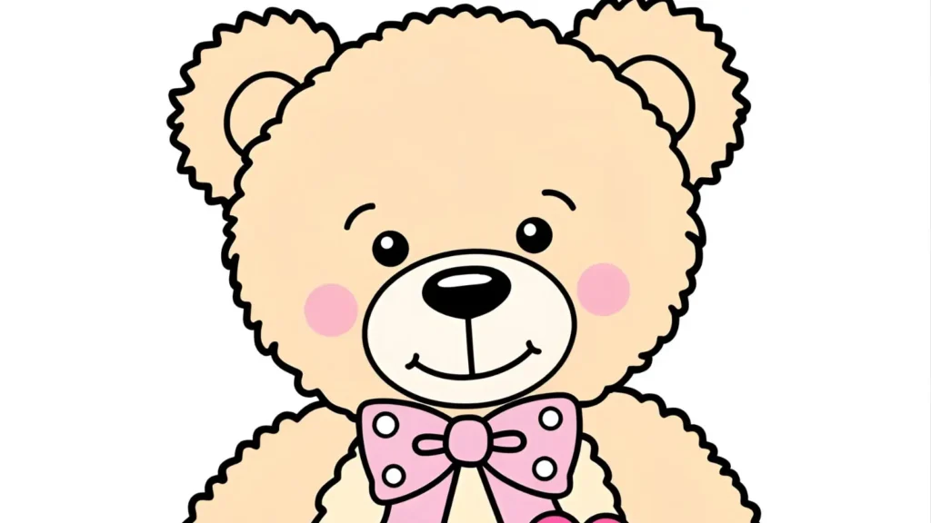 Cute Teddy Bear Coloring Pages
