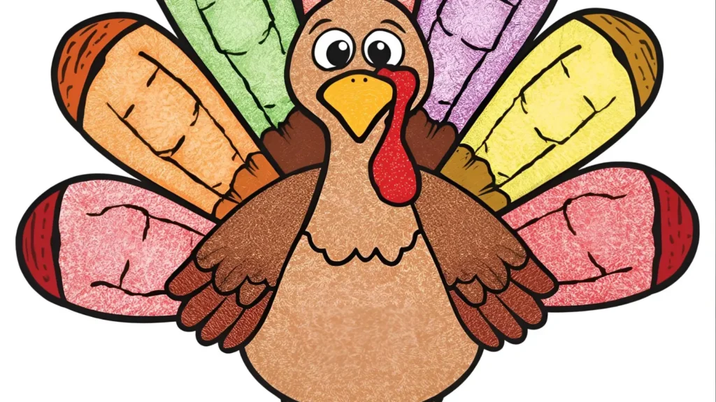 Cute Turkey Coloring Pages