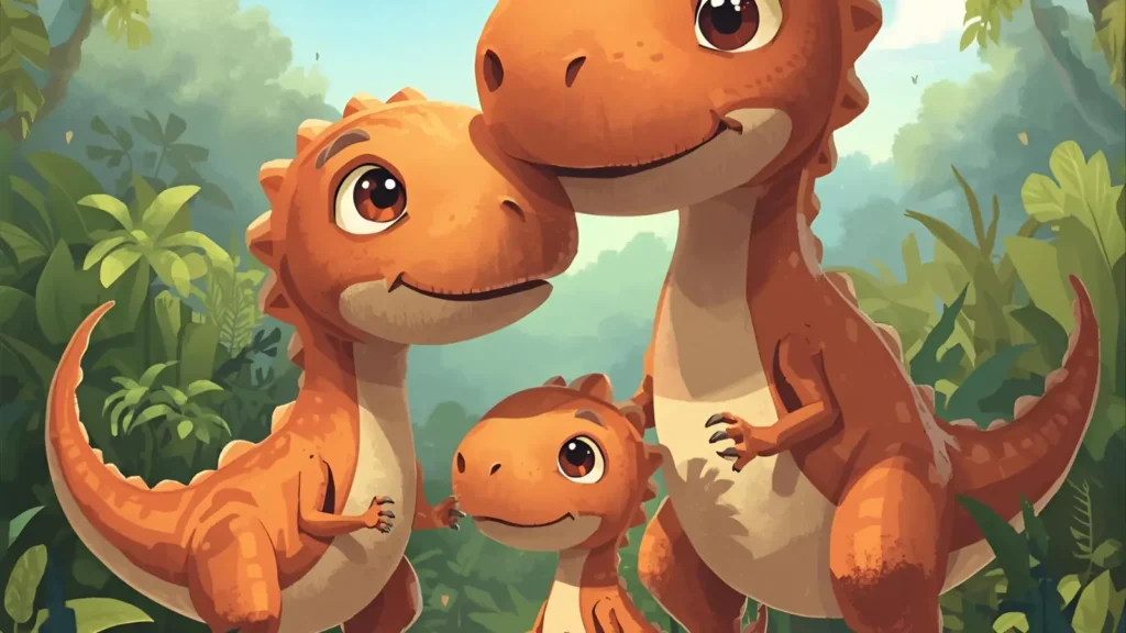 Dinosaur Family Coloring Pages