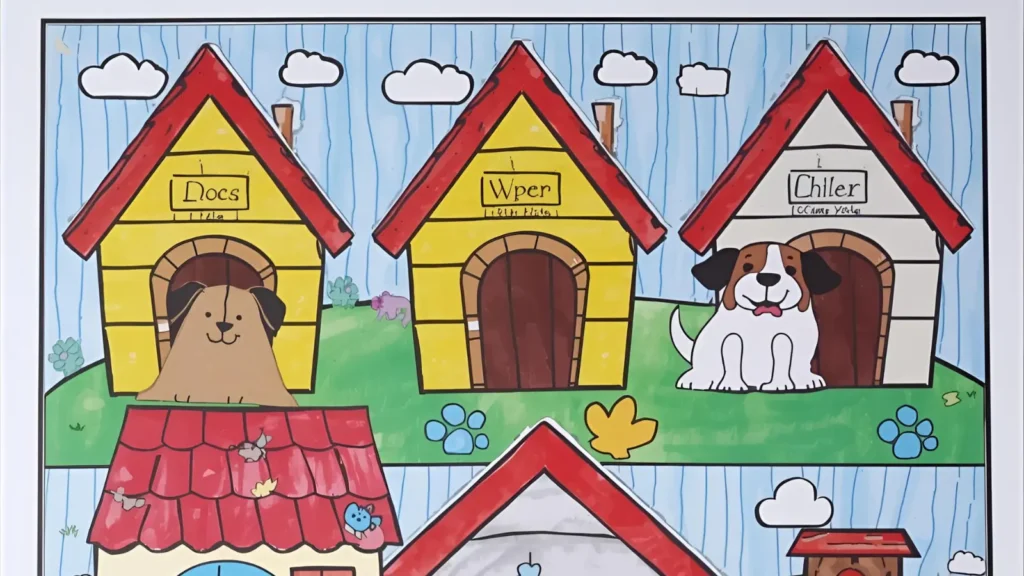 Dog House Coloring Pages
