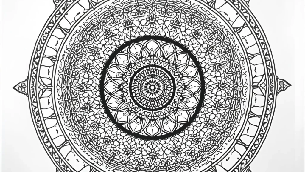 Dragon Mandala Coloring Pages 🌀🐉