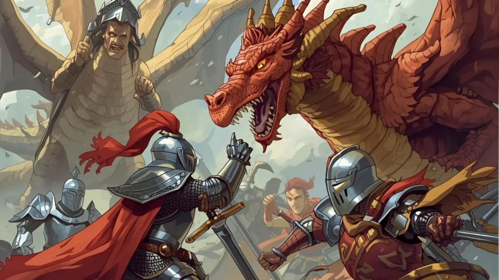 Dragon and Knight Coloring Pages ⚔️🐉