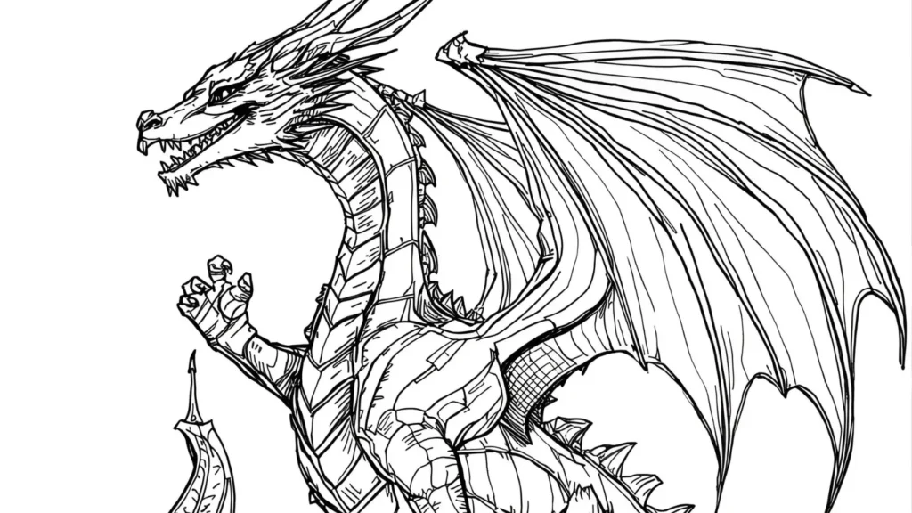 Ender Dragon Coloring Pages 🐉