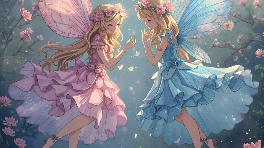 Fairy and Flower Coloring Pages