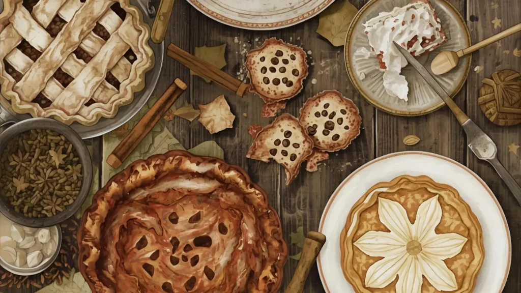 Fall Baking Coloring Pages