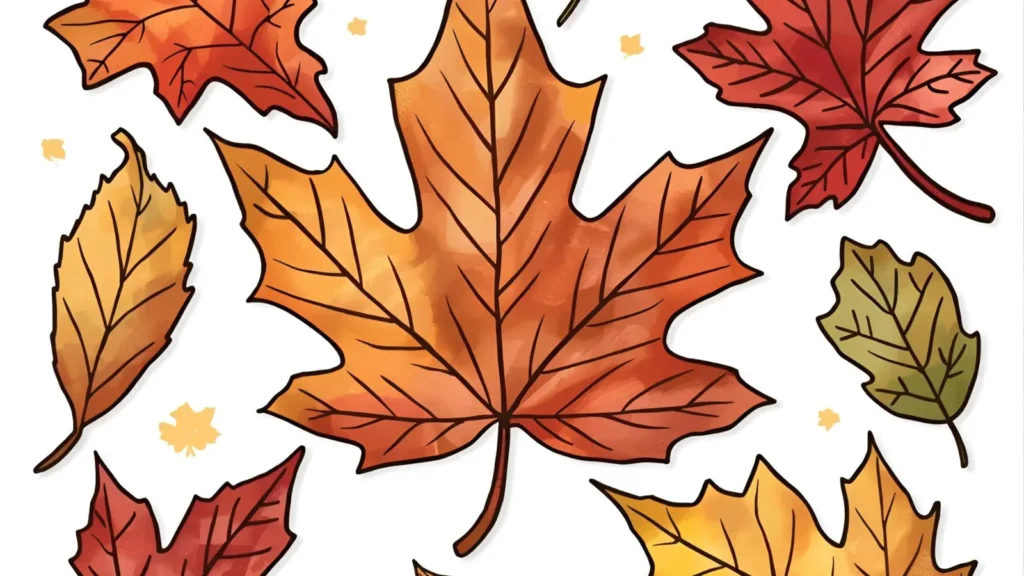 Fall Leaves Coloring Pages