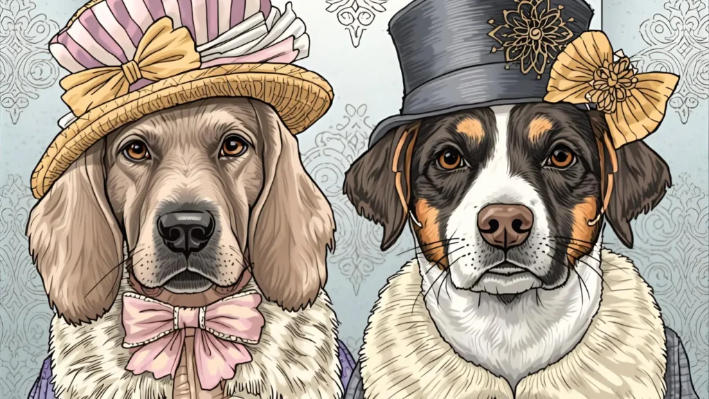 Fancy Dog Coloring Pages