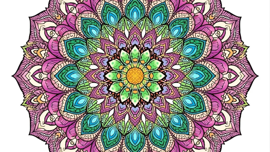 Floral Mandala Coloring Pages