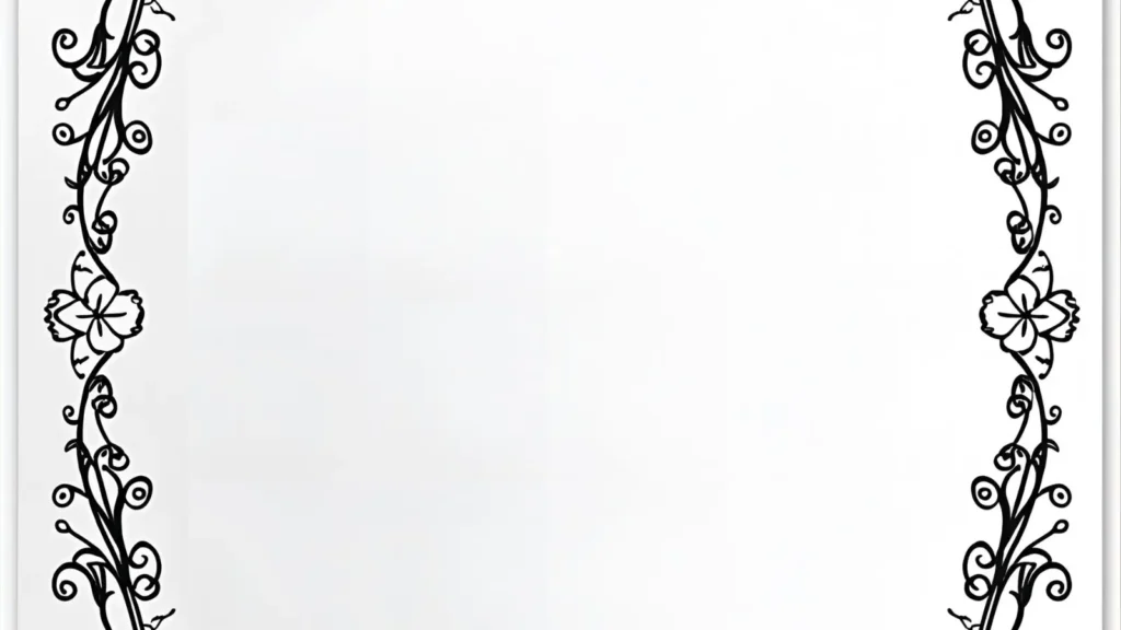 Flower Border Coloring Pages