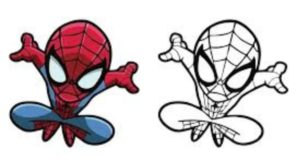 Funny Spiderman Coloring Pages