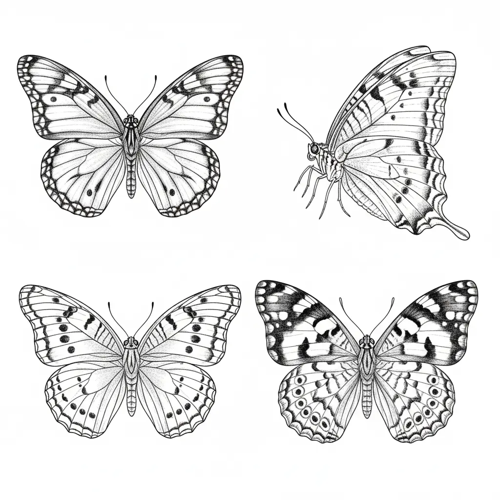 Realistic Butterfly Coloring Pages 🔍🦋