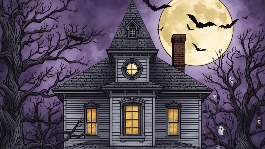 Haunted House Coloring Pages 🏠