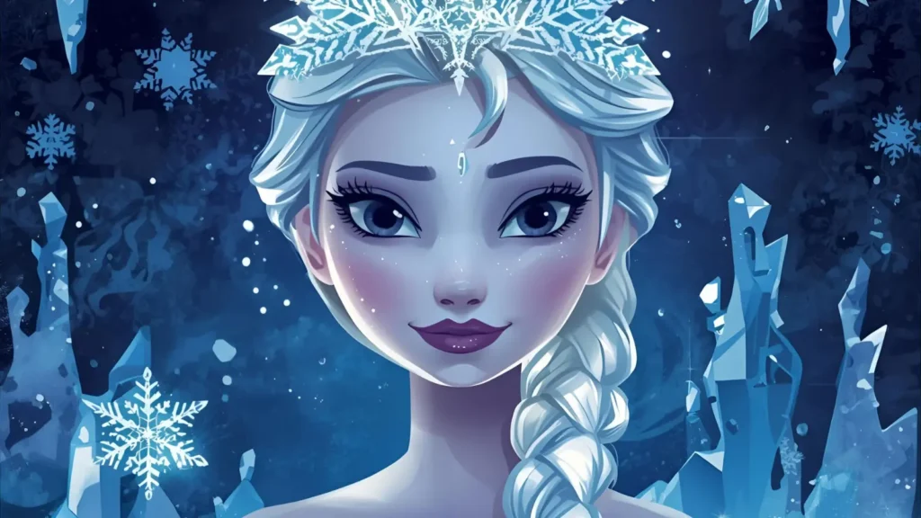 Ice Princess Coloring Pages 🧊👗