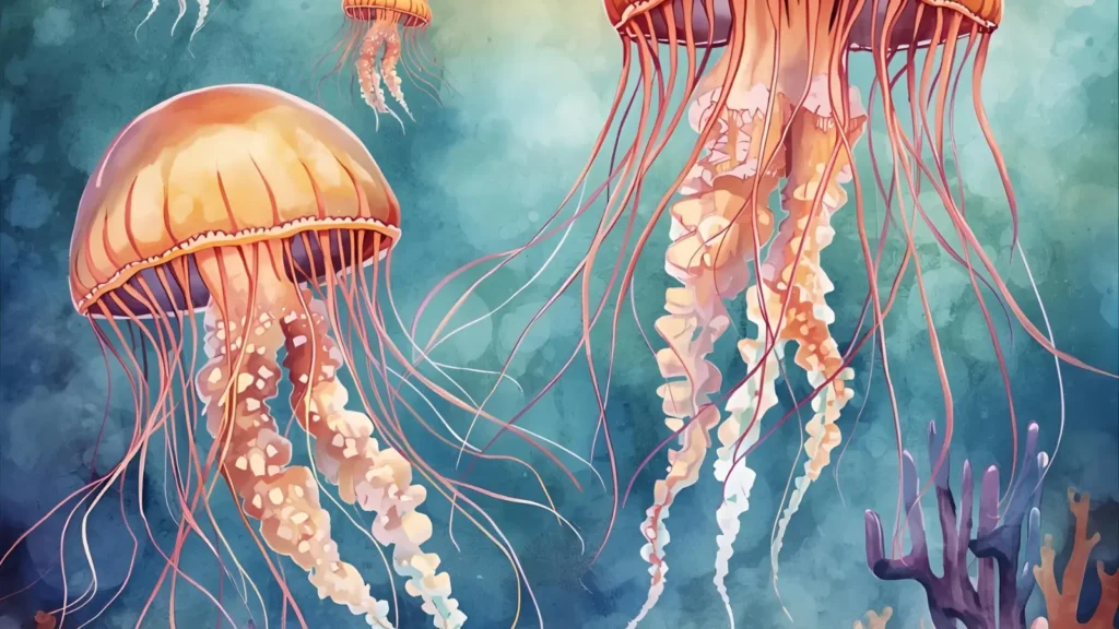 Jellyfish Summer Coloring Pages 🪼