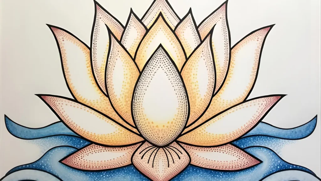 Lotus Flower Coloring Pages
