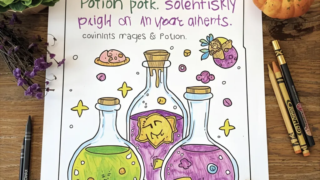 Magic Potion Coloring Pages 🧪