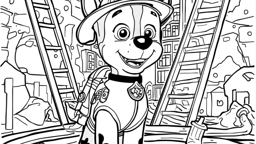 Marshall Firefighter Action Pages 🔥🐾