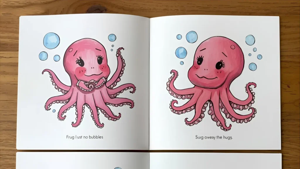 Mermaid and Octopus Coloring Pages