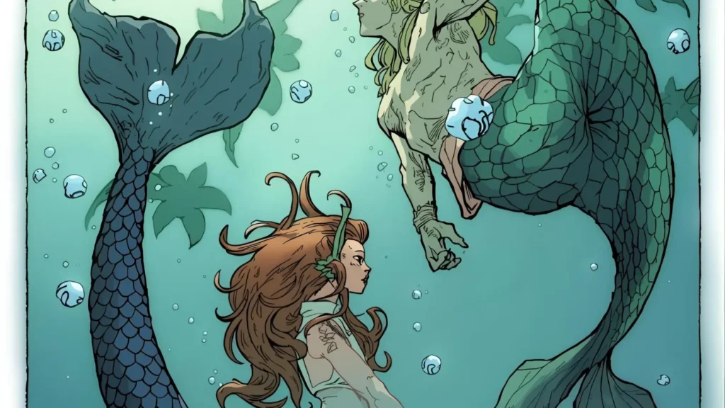 Merman Coloring Pages