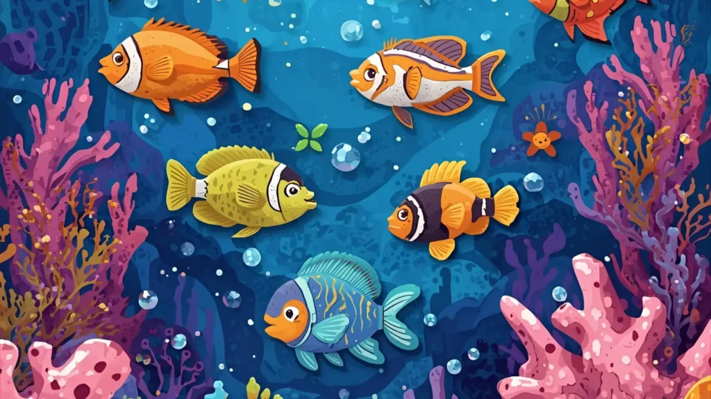 Minecraft Underwater Coloring Pages 🐠