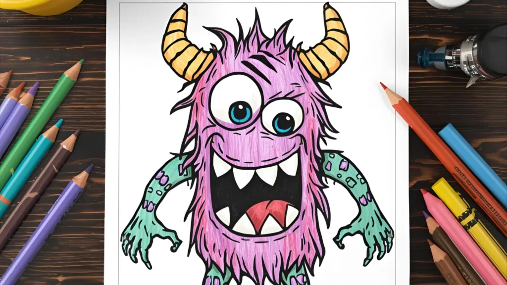 Monster Coloring Pages 👾