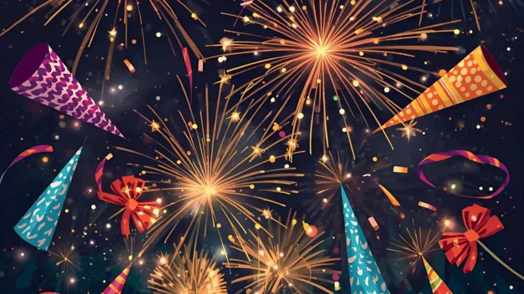 New Year Dog Coloring Pages