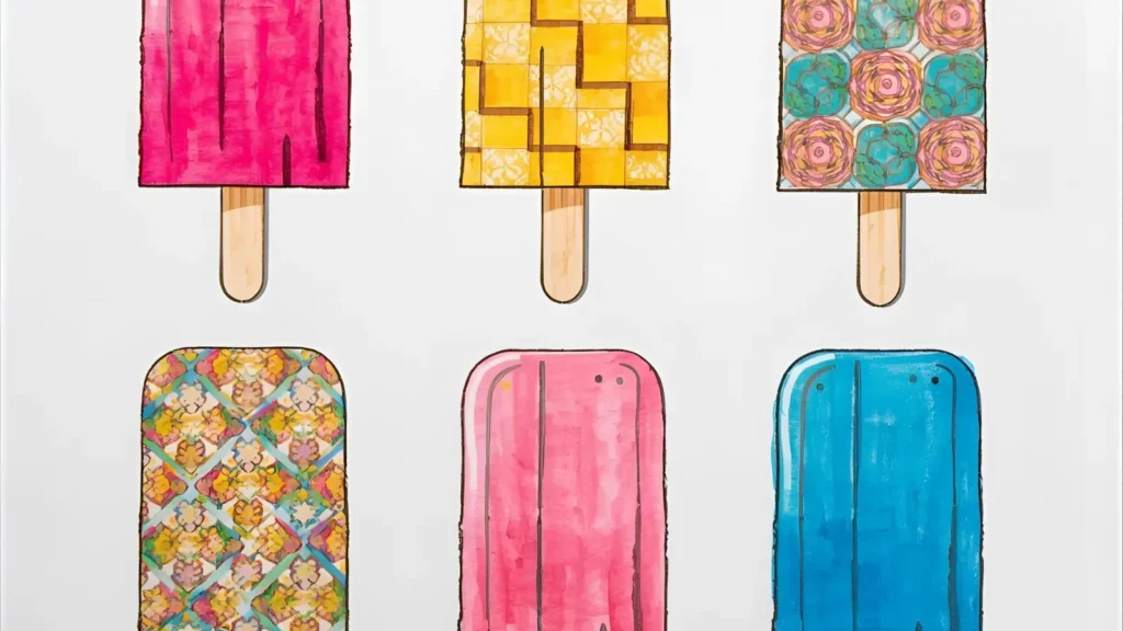 Popsicle Summer Coloring Pages 🍭