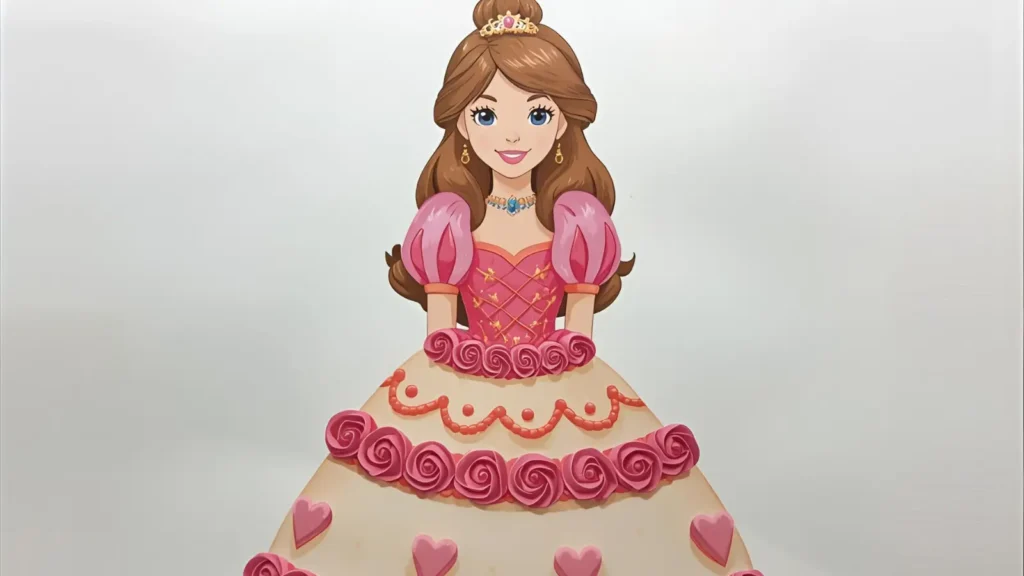Princess Birthday Cake Dress Pages 🎂👗
