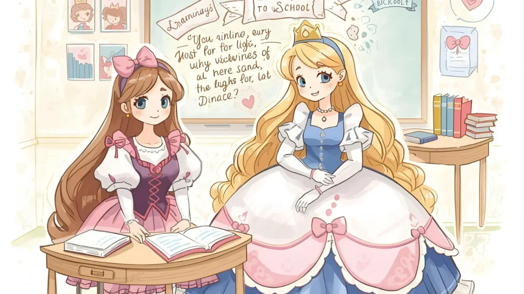 Princess School Coloring Pages 🎒📚