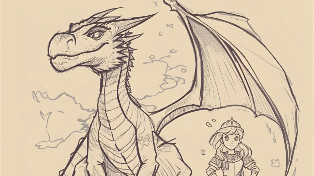 Princess and Dragon Coloring Pages 🐉🔥