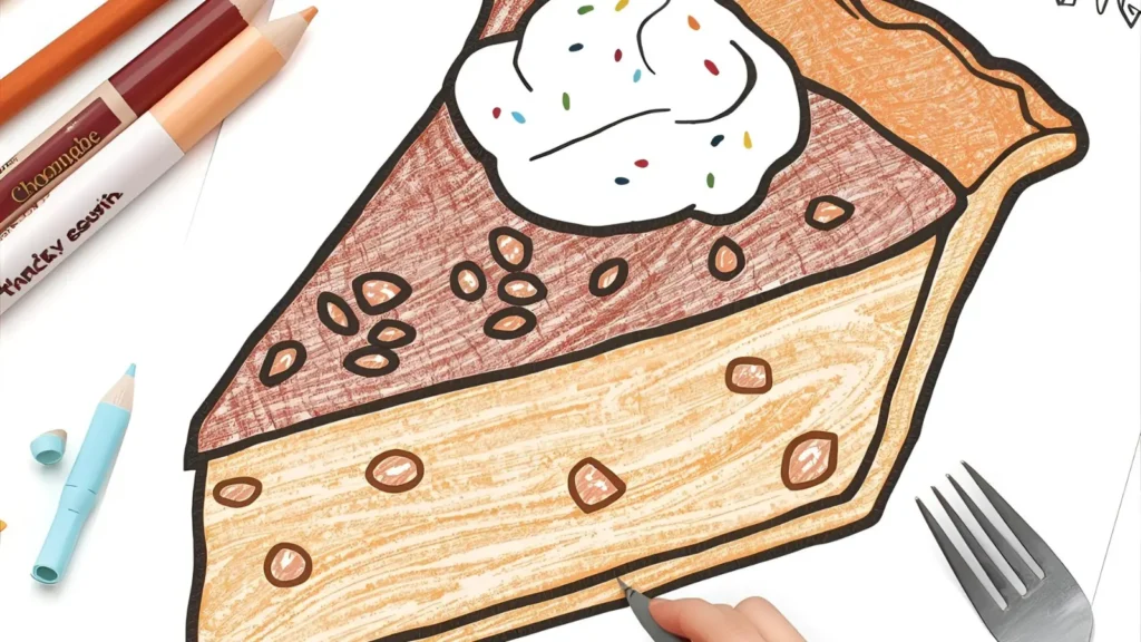 Pumpkin Pie Coloring Pages