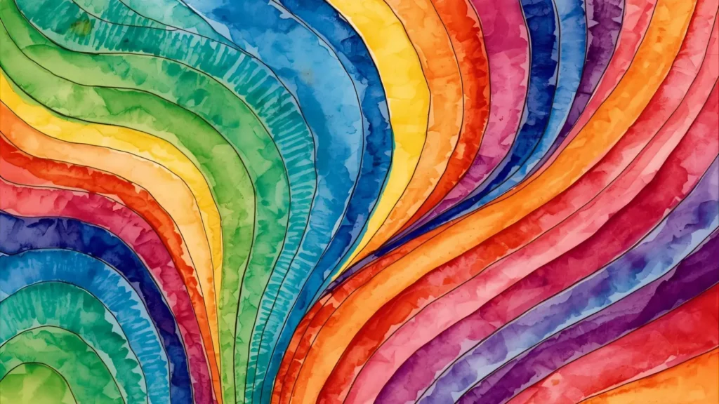 Rainbow Cat Coloring Pages