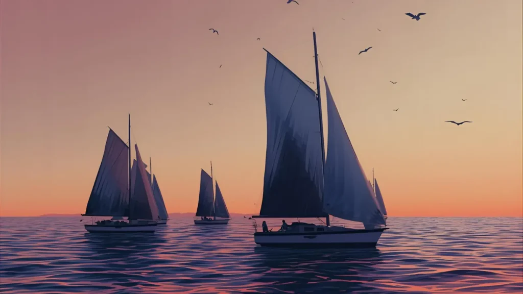 Sailboat Summer Coloring Pages ⛵